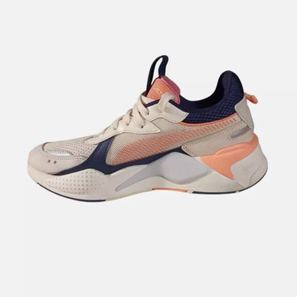 Puma Womens RS X Size 7 Tan Pink Blue Gray Running Shoes Sneakers 372715-10 - Picture 3 of 10